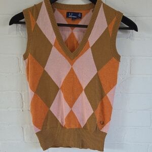 Fred Perry Argyle Sweater Vest